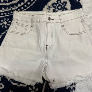 White Denim Women's Shorts